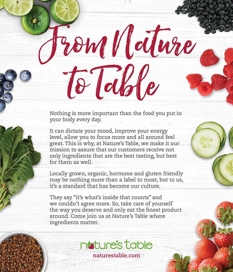 From Nature to Table Poster